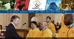 Desktop Screenshot of comiteparalimpicocolombiano.org