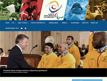 Tablet Screenshot of comiteparalimpicocolombiano.org